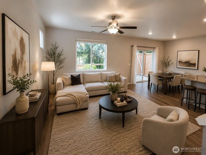 Living and dining at 8702 E Gilman Avenue